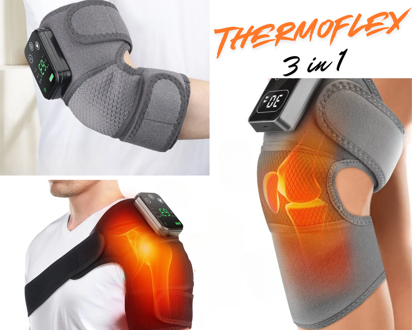 ThermoFlex - Kabellose Tiefenwärme für Rücken, Schulter & Knie