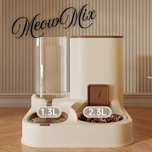 MeowMix - Doppelspender für Wasser & Futter